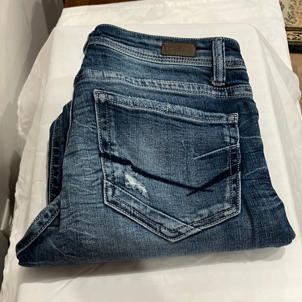 B Dark Blue Straigh Jeans